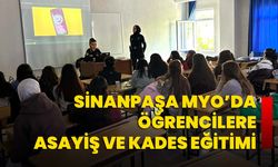 Sinanpaşa MYO’da Öğrencilere Asayiş ve KADES Eğitimi
