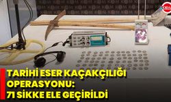 Tarihi Eser Kaçakçılığı Operasyonu: 71 Sikke Ele Geçirildi