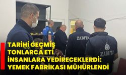 Tarihi geçmiş tonlarca eti insanlara yedireceklerdi: Yemek fabrikası mühürlendi