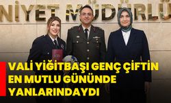 Vali Yiğitbaşı Genç Çiftin En Mutlu Gününde Yanlarındaydı