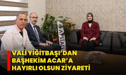 Vali Yiğitbaşı’dan Başhekim Acar’a Hayırlı Olsun Ziyareti