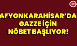 Afyonkarahisar’da Gazze İçin Nöbet Başlıyor