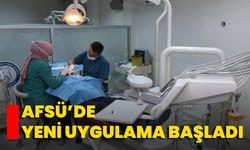 AFSÜ’de Yeni Uygulama Başladı