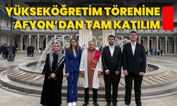 Yükseköğretim Törenine Afyon’dan Tam Katılım