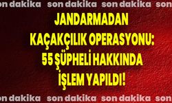 Jandarmadan Kaçakçılık Operasyonu: 55 Şüpheli Hakkında İşlem Yapıldı!