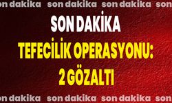 Son Dakika: Tefecilik Operasyonu: 2 Gözaltı