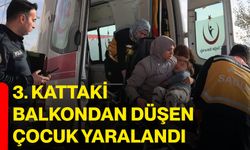 3. kattaki balkondan düşen çocuk yaralandı