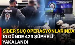 Siber Suç Operasyonlarında 10 Günde 429 Şüpheli Yakalandı!