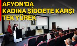 Afyon’da Kadına Şiddete Karşı Tek Yürek