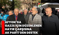 Afyon’da Gazze İçin Düzenlenen Hayır Çarşısına AK Parti’den Destek
