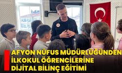 Afyon Nüfus Müdürlüğünden İlkokul Öğrencilerine Dijital Bilinç Eğitimi