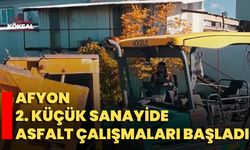 Afyon 2. Küçük Sanayide Asfalt Çalışmaları Başladı