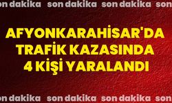 Afyonkarahisar'da trafik kazasında 4 kişi yaralandı