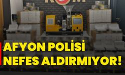 Afyon polisi nefes aldırmıyor!