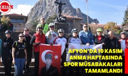 Afyon’da 10 Kasım Anma Haftasında Spor Müsabakaları Tamamlandı