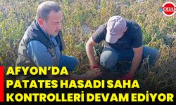 Afyon’da Patates Hasadı Saha Kontrolleri Devam Ediyor