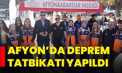 Afyon’da deprem tatbikatı yapıldı