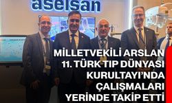 Milletvekili Arslan, 11. Türk Tıp Dünyası Kurultayı’nda Çalışmaları Yerinde Takip Etti