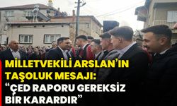 Milletvekili Arslan’ın Taşoluk mesajı: ÇED raporu gereksiz bir karardır!