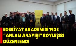 Edebiyat Akademisi’nde “Anlam Arayışı” Söyleşisi Düzenlendi