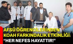 AFSÜ Öğrencilerinden KOAH Farkındalık Etkinliği: “Her Nefes Hayattır!”
