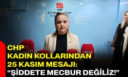 CHP Kadın Kollarından 25 Kasım Mesajı: “Şiddete Mecbur Değiliz!”
