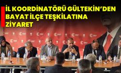 İl Koordinatörü Gültekin’den Bayat İlçe Teşkilatına Ziyaret