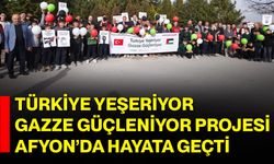 Türkiye Yeşeriyor, Gazze Güçleniyor Projesi Afyon’da Hayata Geçti