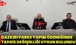 Dazkırı Parke Yapım Ödeneğinde Tahsis Değişikliği Uygun Bulundu!