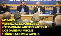 AK Parti Merkez İlçe Mahalle ve Köy Başkanları Toplantısı ile İlçe Danışma Meclisi Yoğun Katılımla Yapıldı