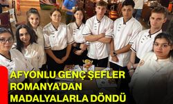 Afyonlu Genç Şefler Romanya’dan Madalyalarla Döndü