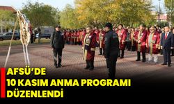 AFSÜ’de 10 Kasım Anma Programı Düzenlendi