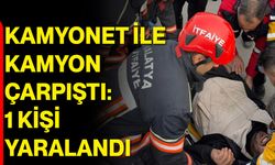 Kamyonet ile Kamyon Çarpıştı: 1 Kişi Yaralandı