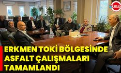 Erkmen TOKİ Bölgesinde Asfalt Çalışmaları Tamamlandı
