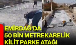 Emirdağ’da 50 Bin Metrekarelik Kilit Parke Atağı