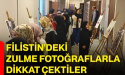 Filistin'de ki zulme fotoğraflarla dikkat çektiler
