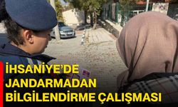 İhsaniye’de jandarmadan bilgilendirme çalışması