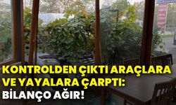 Kontrolden çıktı araçlara ve yayalara çarptı: Bilanço ağır!