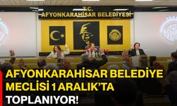 Afyonkarahisar Belediye Meclisi 1 Aralık’ta toplanıyor!