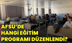 AFSÜ’de hangi eğitim programı düzenlendi?