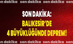 Balıkesir Sındırgı’da 4 Büyüklüğünde Deprem