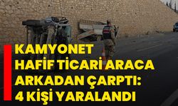 Kamyonet hafif ticari araca arkadan çarptı: 4 kişi yaralandı
