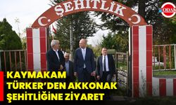 Kaymakam Türker’den Akkonak Şehitliğine Ziyaret