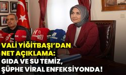 Vali Yiğitbaşı’dan net açıklama: Gıda ve su temiz, şüphe viral enfeksiyonda!