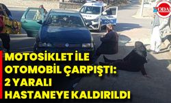 Motosiklet İle Otomobil Çarpıştı: 2 Yaralı Hastaneye Kaldırıldı