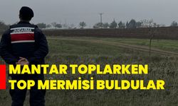 Mantar toplarken top mermisi buldular
