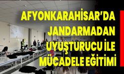 Afyonkarahisar’da Jandarmadan Uyuşturucu İle Mücadele Eğitimi