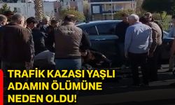 Trafik kazası yaşlı adamın ölümüne neden oldu!