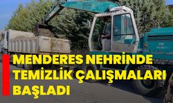 Menderes Nehrinde Temizlik Çalışmaları Başladı