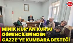Minik Kur’an Kursu Öğrencilerinden Gazze’ye Kumbara Desteği